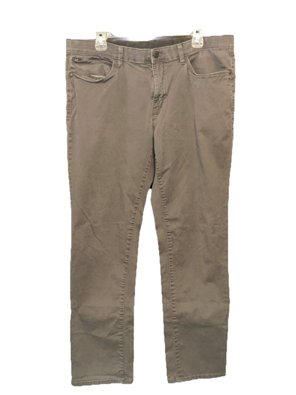 38x34 - Gray - Men's English Laundry Stretch Twill Chino Pants
